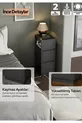 Table de chevet Alve Dar – 2 tiroirs, table d'appoint avec compartiment ouvert interchangeable pour chambre à coucher & salon M
