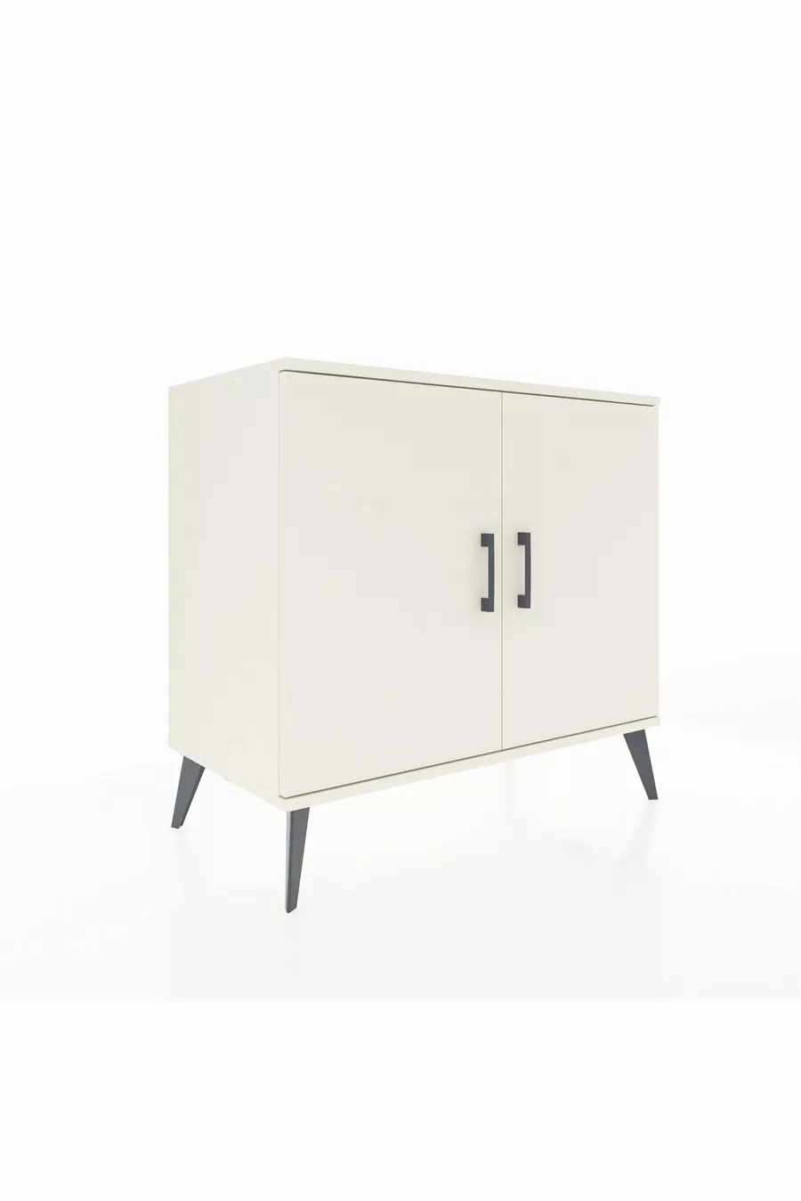 Commode Hyperion 2 étagères 2 portes Pierre de lune-Pierre de lune