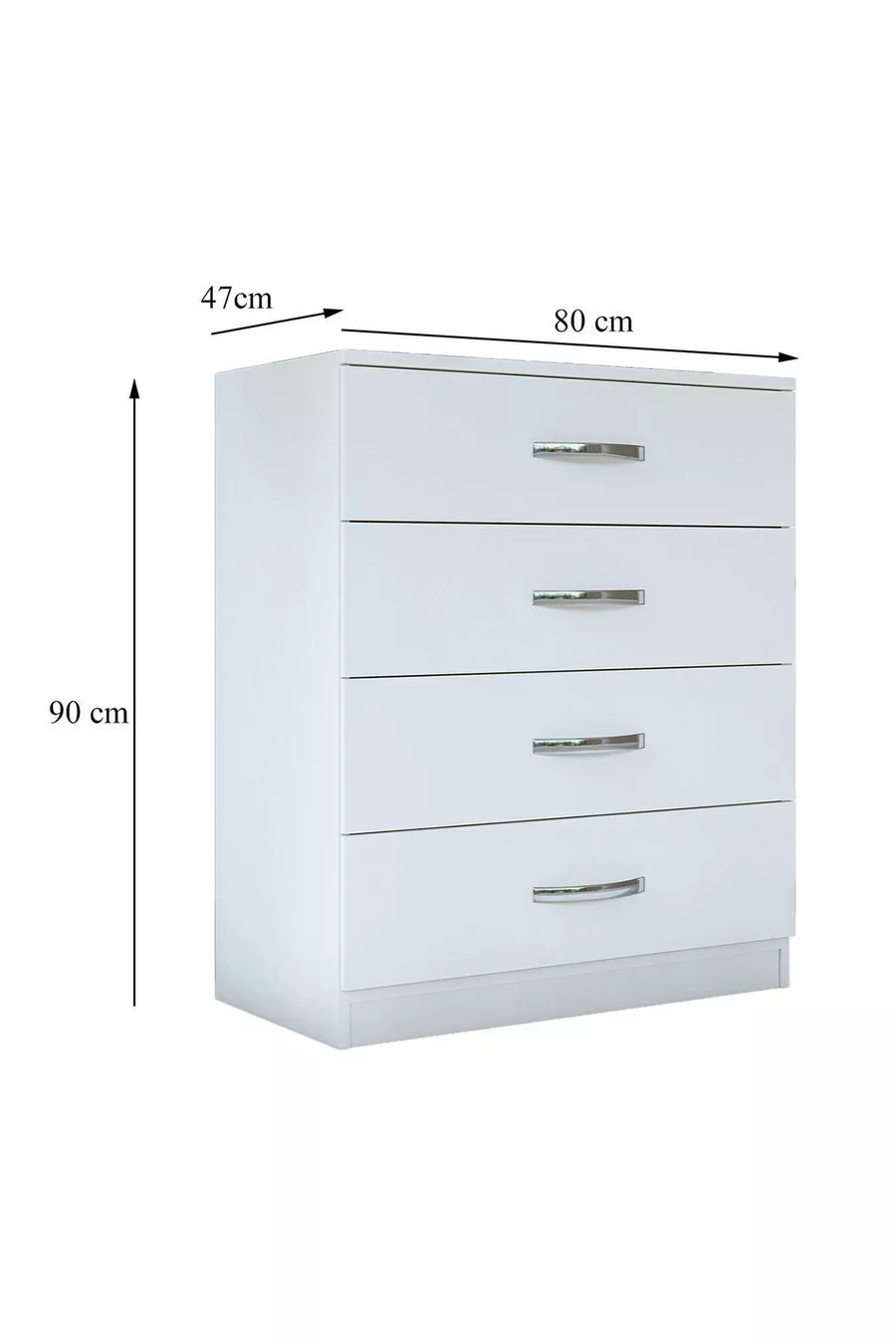 Gm Commode à 4 tiroirs Almina
