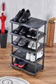 Meuble à chaussures en plastique à 5 niveaux - Organisateur d'étagère à chaussures compartimentée
