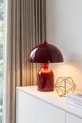 Lampe de table Luna Bordeaux avec corps en métal -  cm - Salon & Chambre & Éclairage de séjour