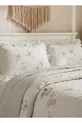 Ensemble de Housse de Lit Matelassée à Volants avec Motif Double pour Lit Double Dream Taille King