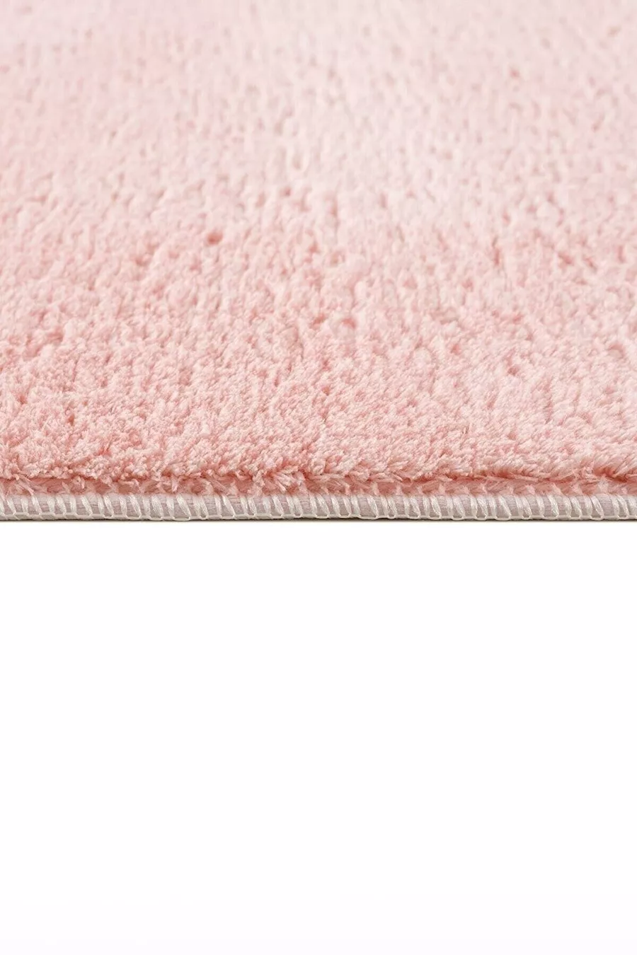 Tapis de salon en peluche rose poudre doux et épais pour le salon et la chambre