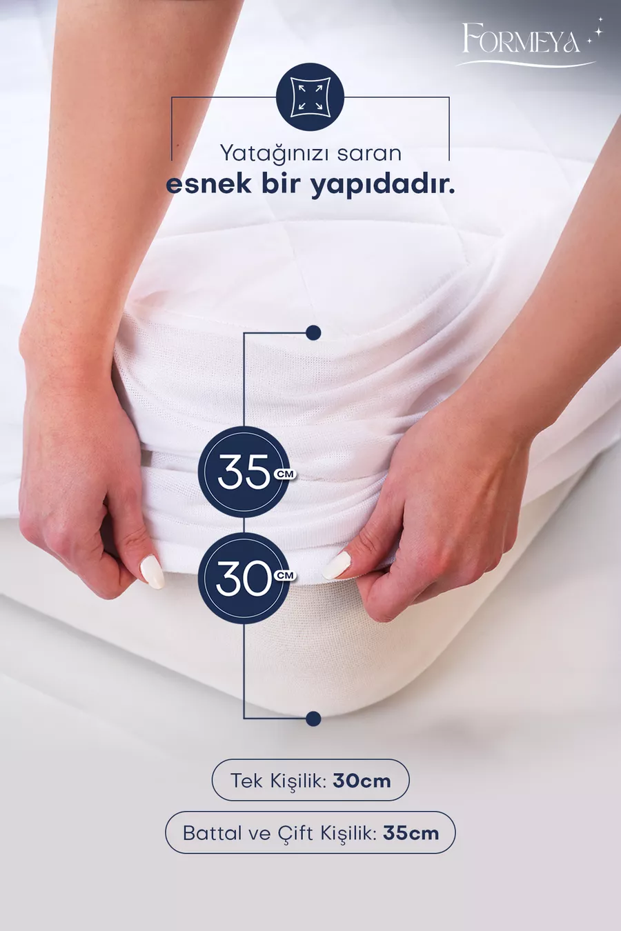 Protection de matelas ajustée en coton matelassé  % premium, entièrement imperméable aux liquides, taille simple, double et king