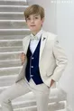 Ensemble Costume Garçon  Ans avec Gilet de Sport et Veste  Beige