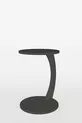 Table d'appoint en C à roulettes, table de salon, table latérale, table gigogne, table de service - Gris anthracite
