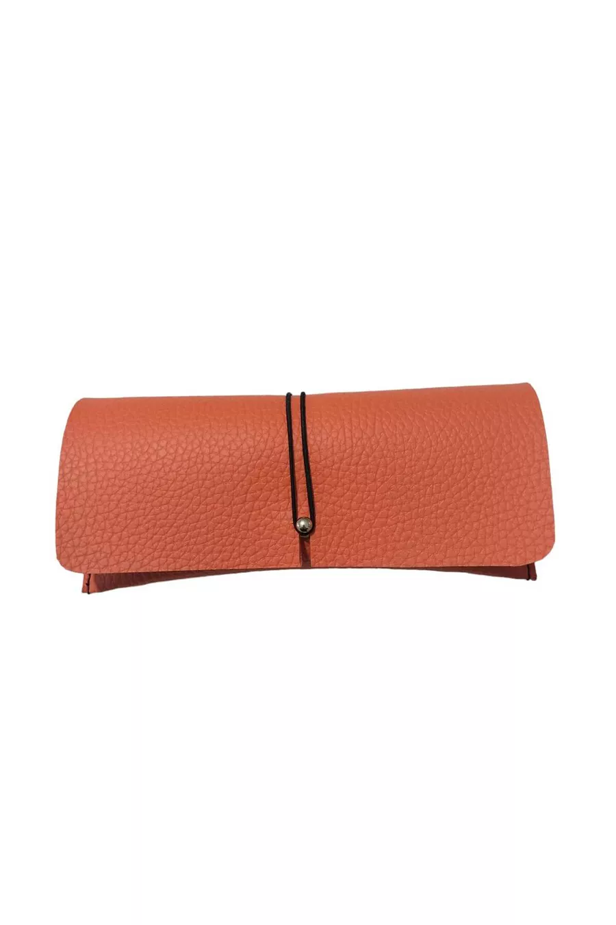 ETUI DE LUNETTES ORANGE AVEC ÉLASTIQUE