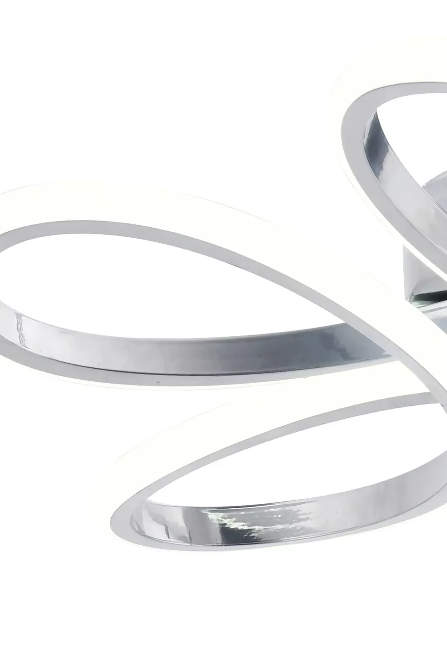 Plafonnier en chrome moderne Alis, lumière blanche pure au plafond, salon, cuisine, chambre à coucher, lustre LED