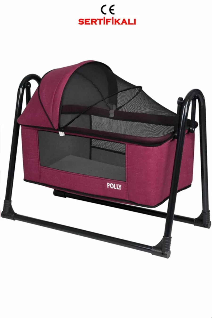 Berceau portable en lin luxueux avec filet, lavable, berceau berçant près de maman, berceau panier, berceau hamac