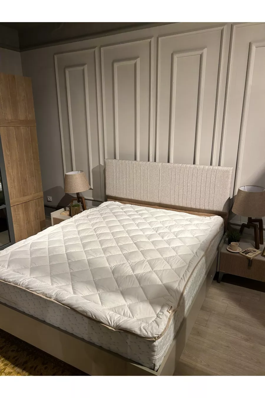 Matelas en laine double en pure laine mérinos d'agneau