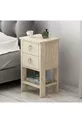 Table de chevet Cevheri 2 tiroirs - Travertin