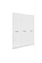 Buffet-armoire à 3 portes avec base et 9 compartiments en MDF % Armoire entièrement en MDF