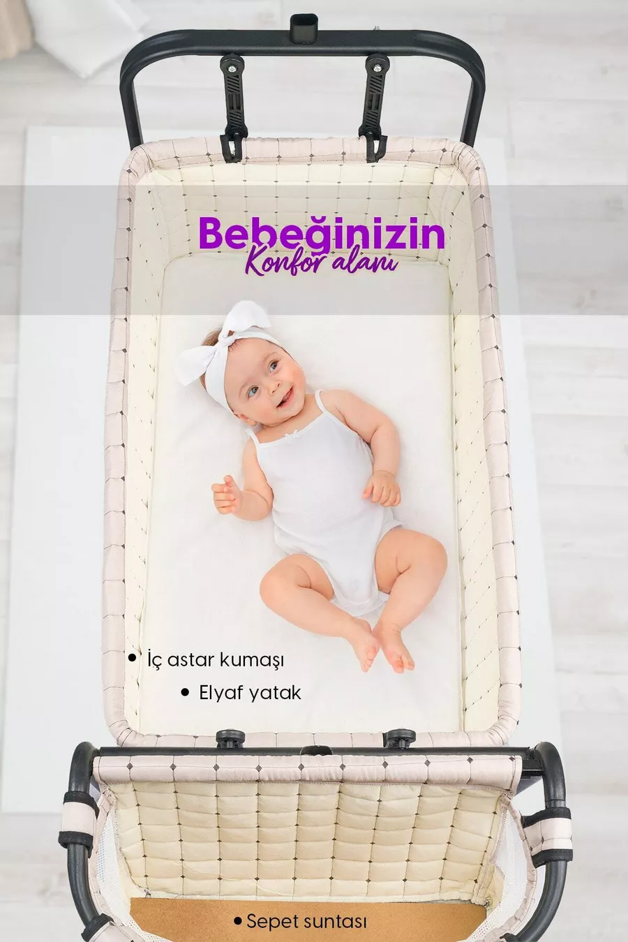 Berceau pour bébé pouvant se balancer à côté de la mère, hamac portable, berceau en panier, Safir