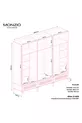 Armoire Milen 6 portes avec tiroirs  % MDF