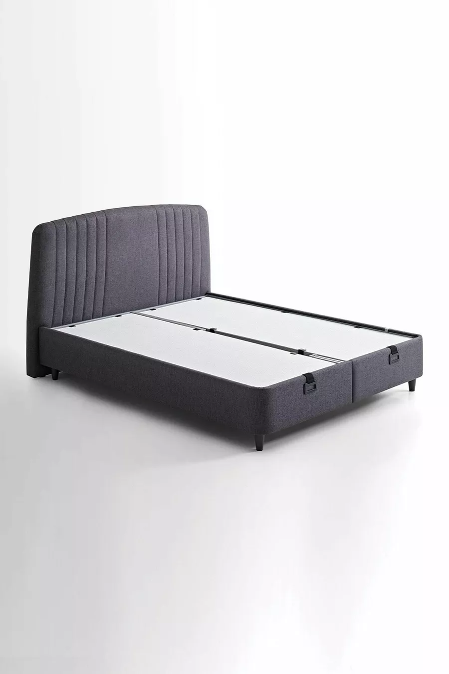 Canto Baza, Ensemble de 2 Têtes d'Argent Pour Lit Double - Anthracite,