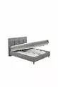 Ensemble 3 pièces Lit, Sommier et Tête de lit Dream Line - Gris foncé, Anthracite