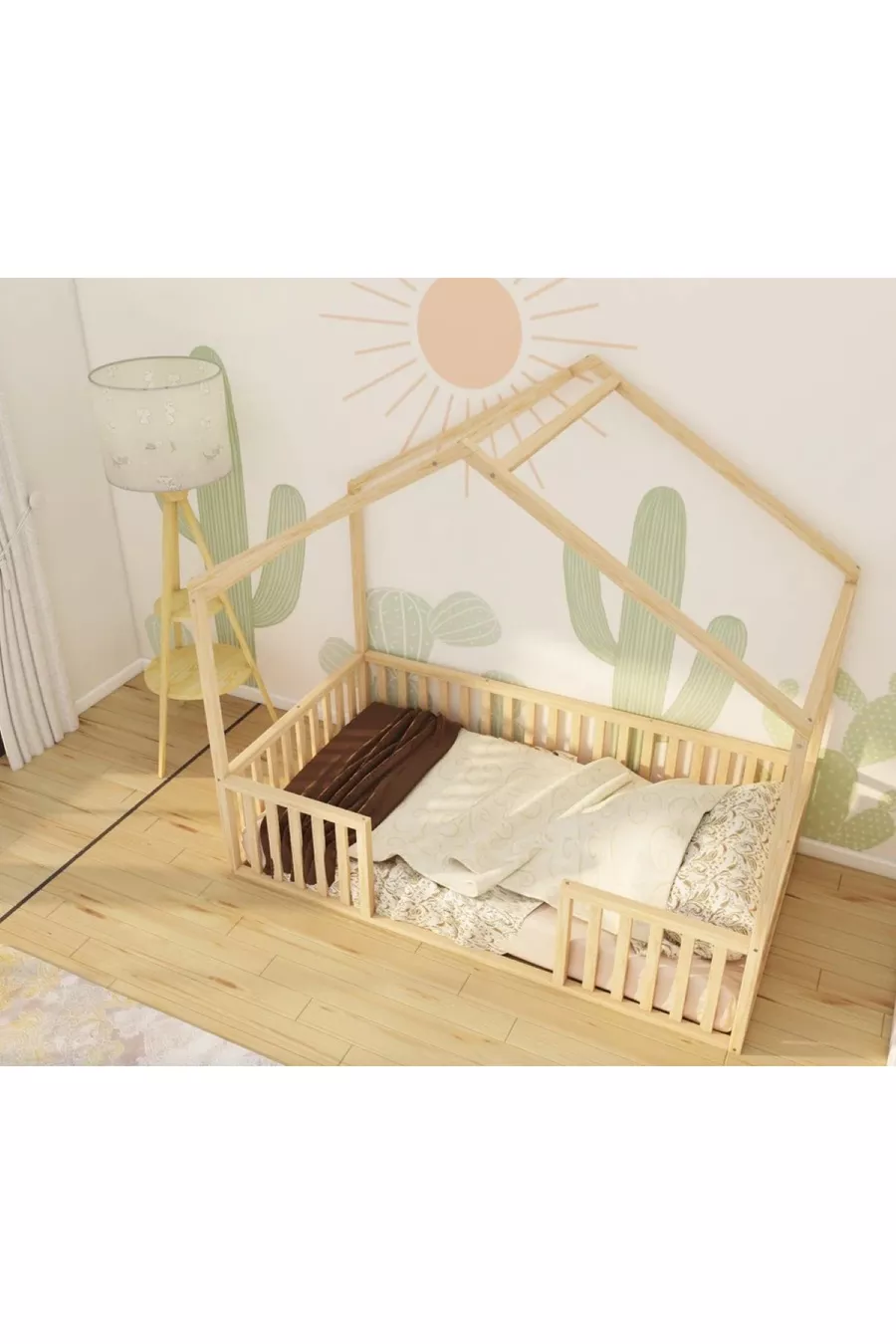 Lit Montessori pour bébé et enfant avec toit