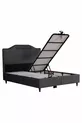 Base avec coffre Royal Lux Anthracite (TÊTE DE LIT ET MATELAS NON INCLUS)