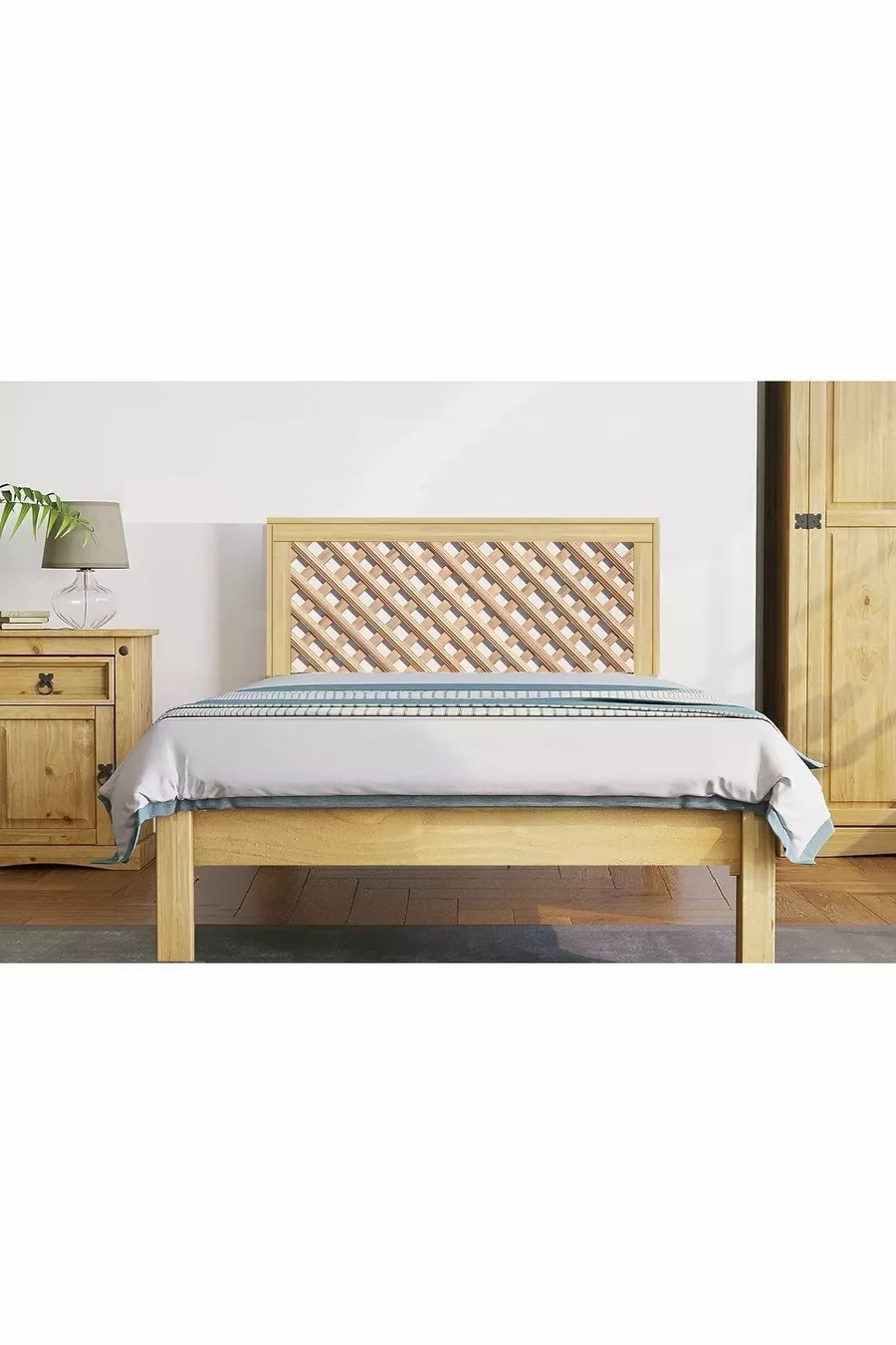 lit avec tête de lit séparateur compatible avec matelas