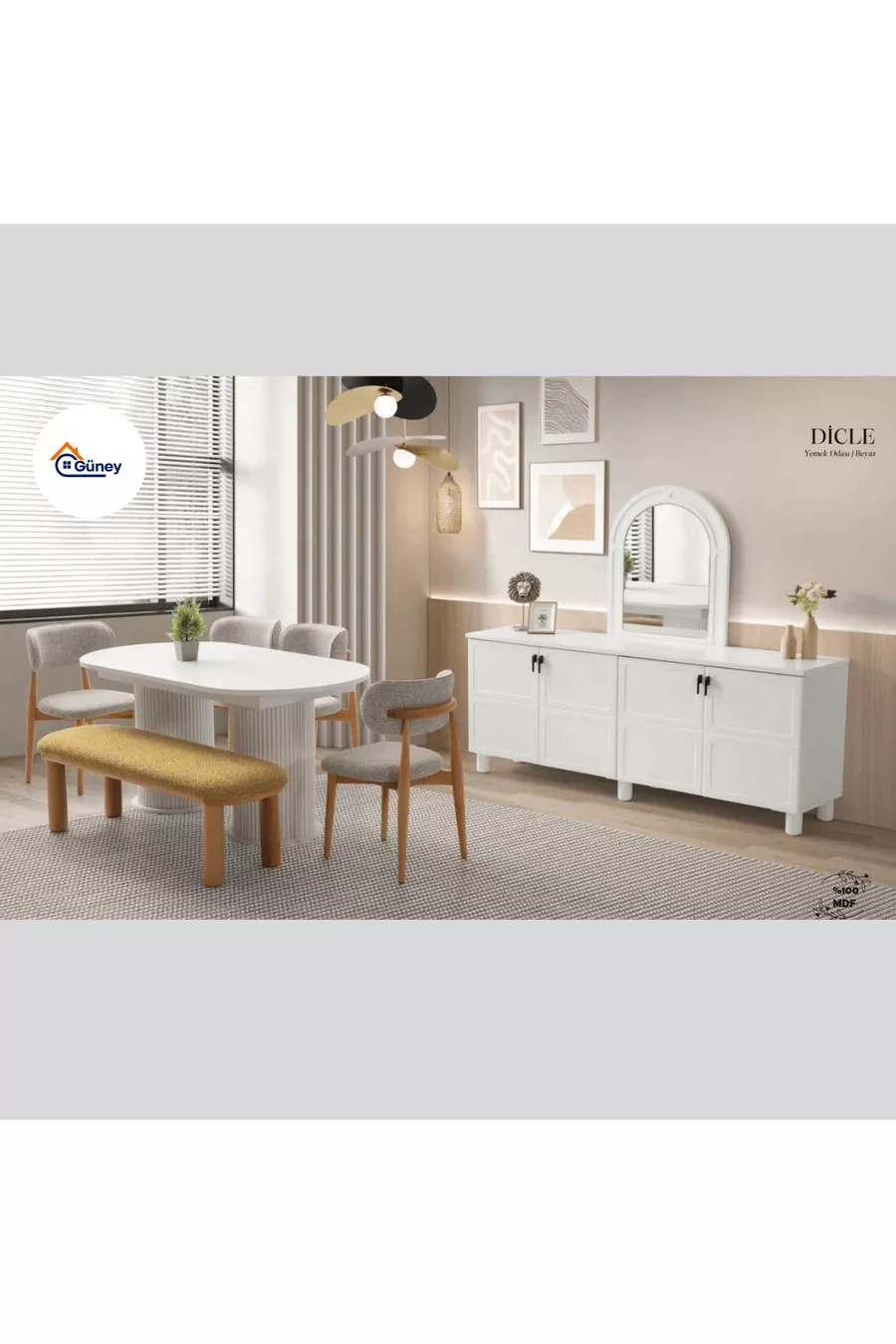 Ensemble Chambre à Coucher et Salle à Manger Pack Mariage