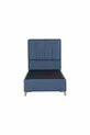 Lit coffre Gold Therapy bleu (TÊTE DE LIT ET MATELAS NON INCLUS)