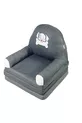 Chaise pour bébé et enfant pliable, lit portable, gris/dalmate