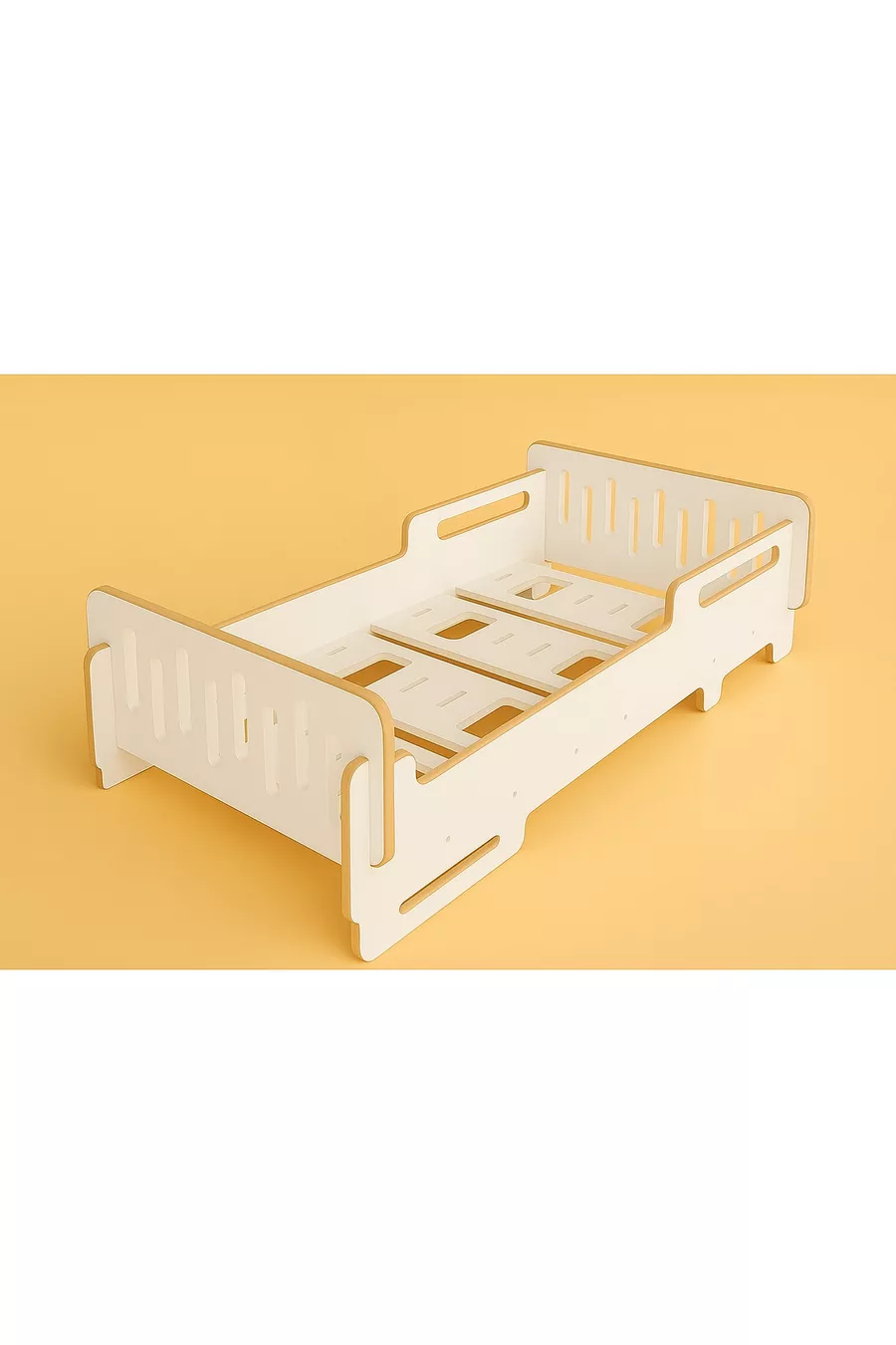 Lit pour enfant au sol - base pour enfant - cm - Lit bébé et enfant - MDF - BLANC