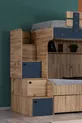Lits superposés, lit superposé Riva + armoire 3 portes + 3 matelas Comfort