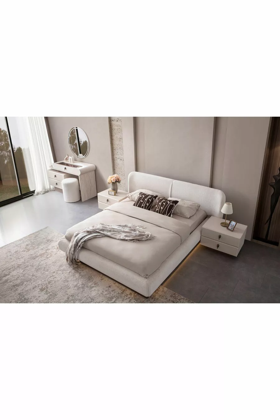 ENSEMBLE DE CHAMBRE À COUCHER GLORIA