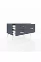 Commode Hyperion 3 étagères Anthracite-Anthracite