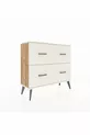 Commode Arges 4 tiroirs Pin-Pierre de Lune