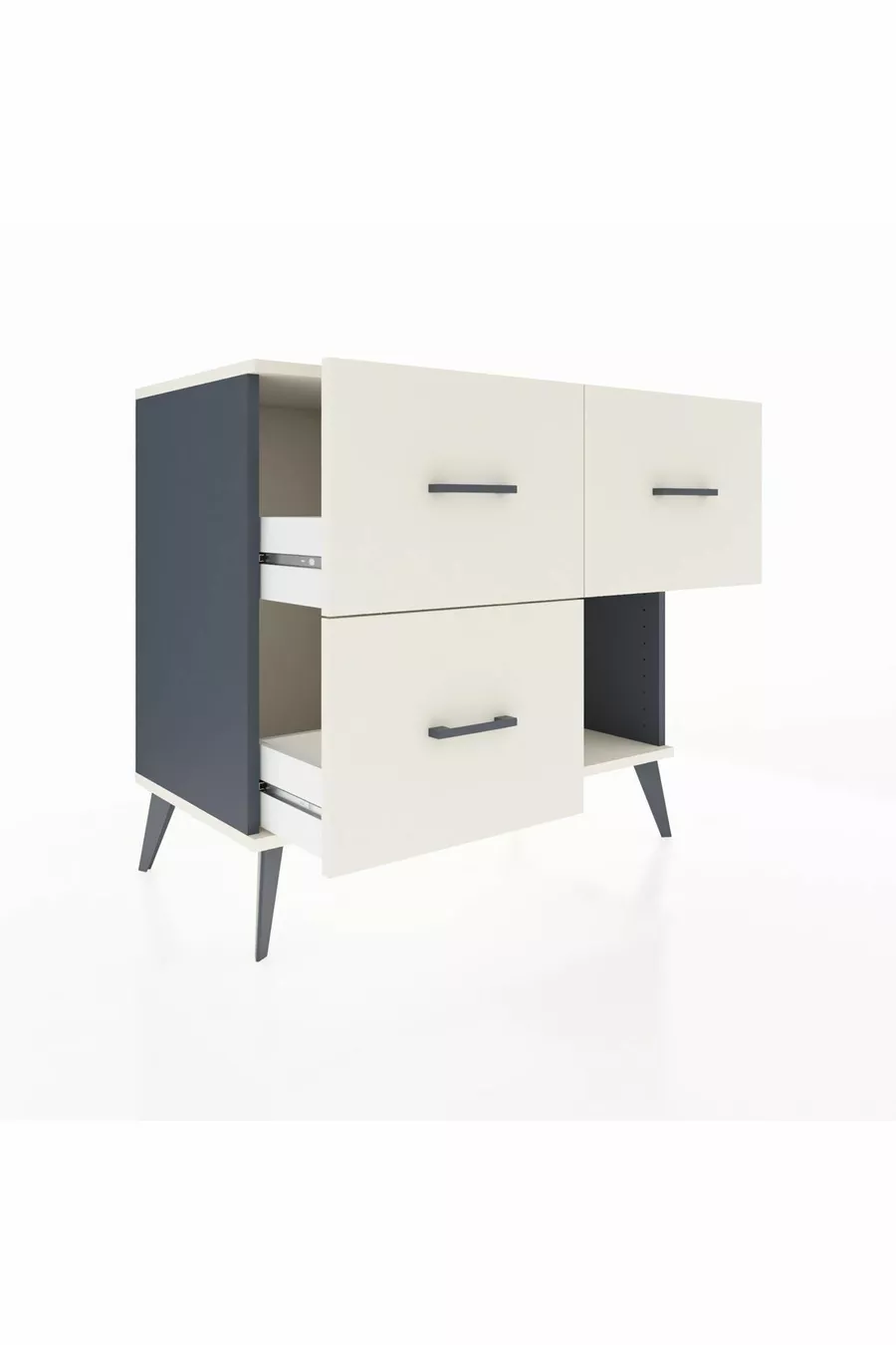 Commode Hyperion 3 tiroirs Anthracite-Silex