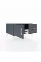 Commode Kronos avec une étagère, un tiroir et une porte, Anthracite-Anthracite