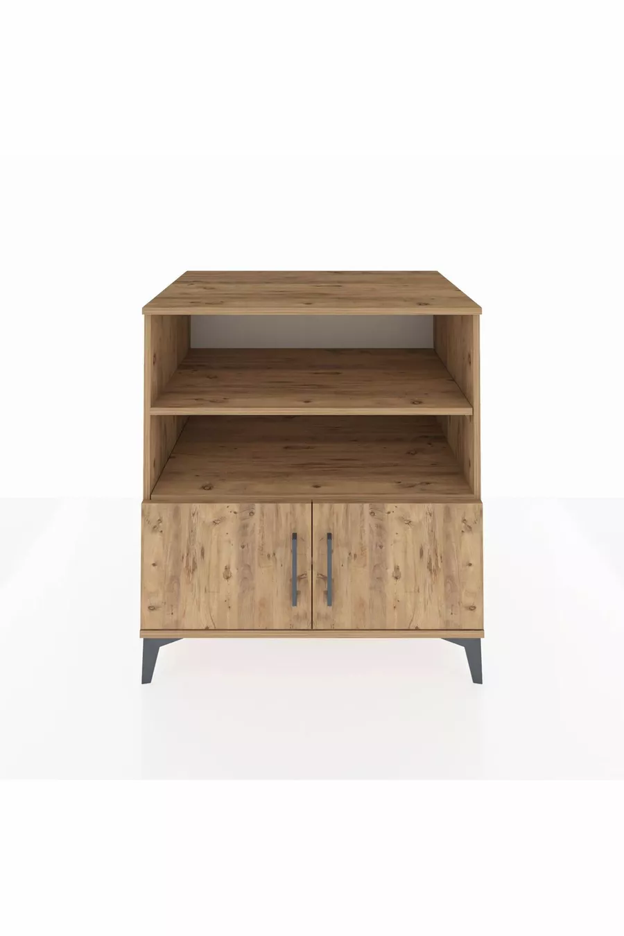 Commode Kronos 3 étagères 2 portes Pin-Pin
