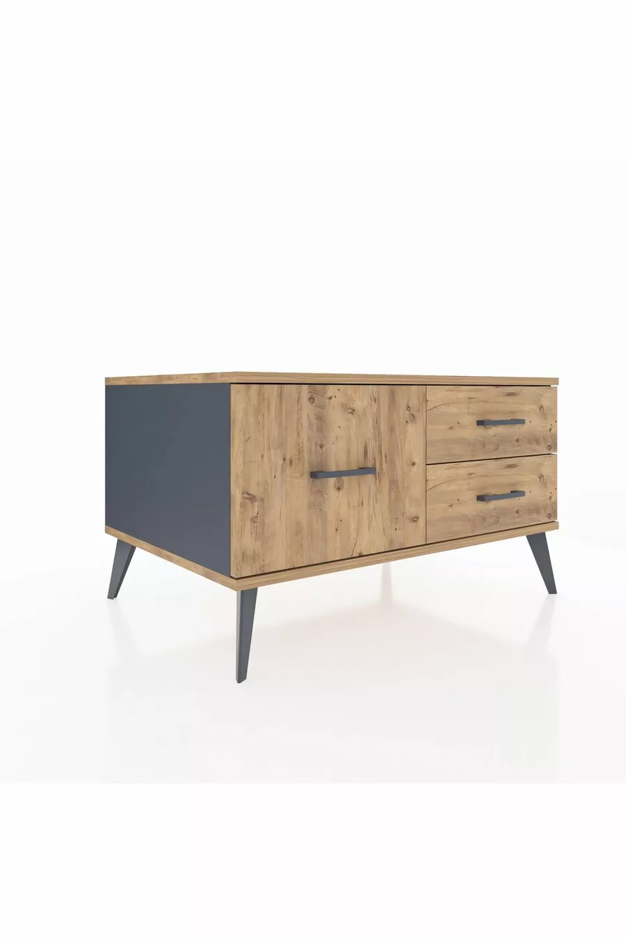 Commode Kronos 3 tiroirs Anthracite-Pin