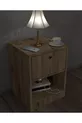 Table de chevet avec serrure et compartiment secret, MDF, livrée assemblée, pas besoin de montage