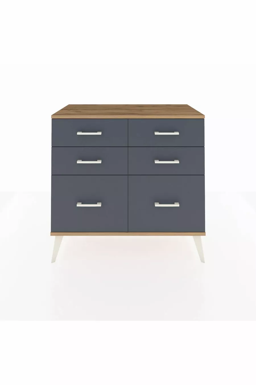 Commode Hyperion 6 tiroirs Pin-Pin/Anthracite