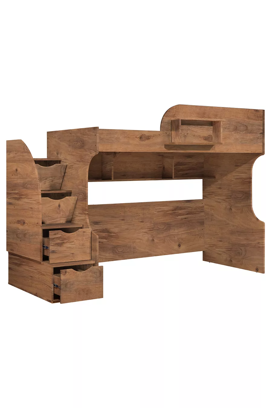 Lits superposés, lits superposés Aura avec lit, armoire à 3 portes + 2 matelas Comfort