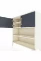 Commode Arges 3 étagères 2 portes Pierre de lune-Anthracite