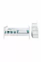 Lit superposé, Ranza Diva MDF Profil Séparable - Blanc