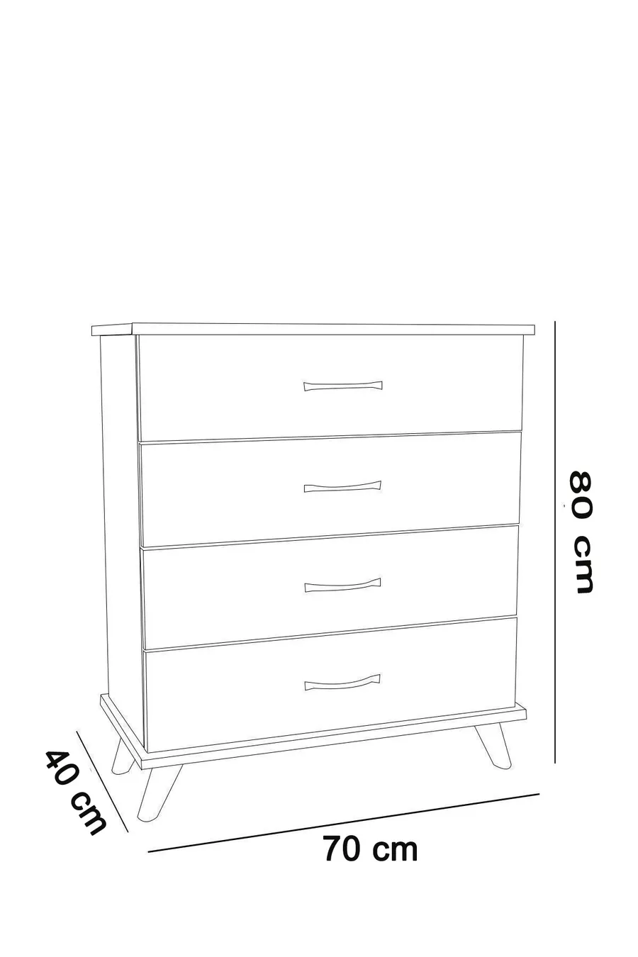 Commode à 4 tiroirs