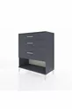 Commode Hyperion 3 tiroirs Anthracite-Anthracite