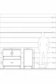 Commode Kronos 3 étagères 1 tiroir 2 portes Pin-Gris