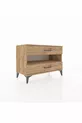 Commode Hyperion à une étagère et 2 tiroirs en pin-pin