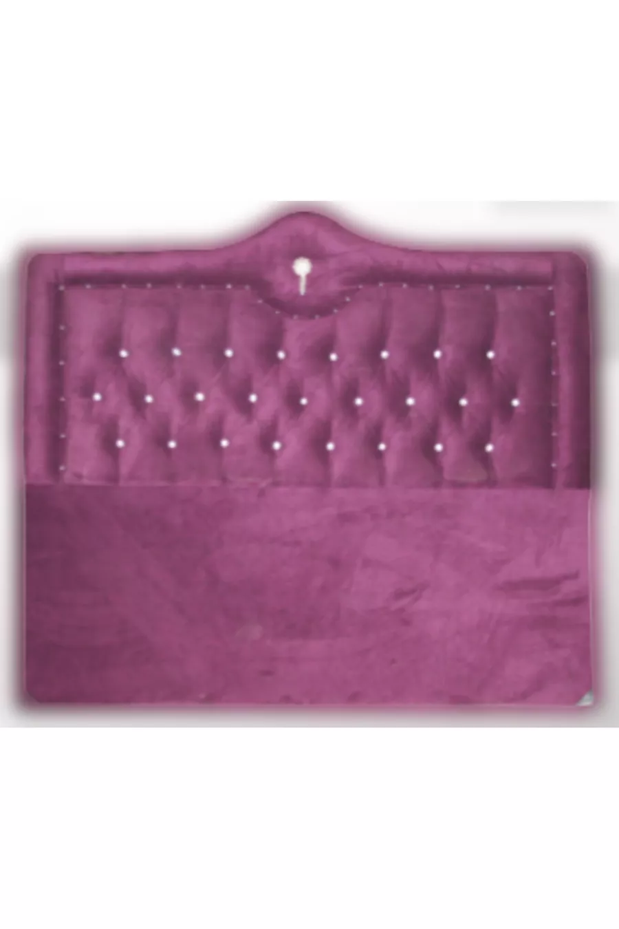 Tête de lit Alc Roi Lit Simple Plumetis Violet Matelassé