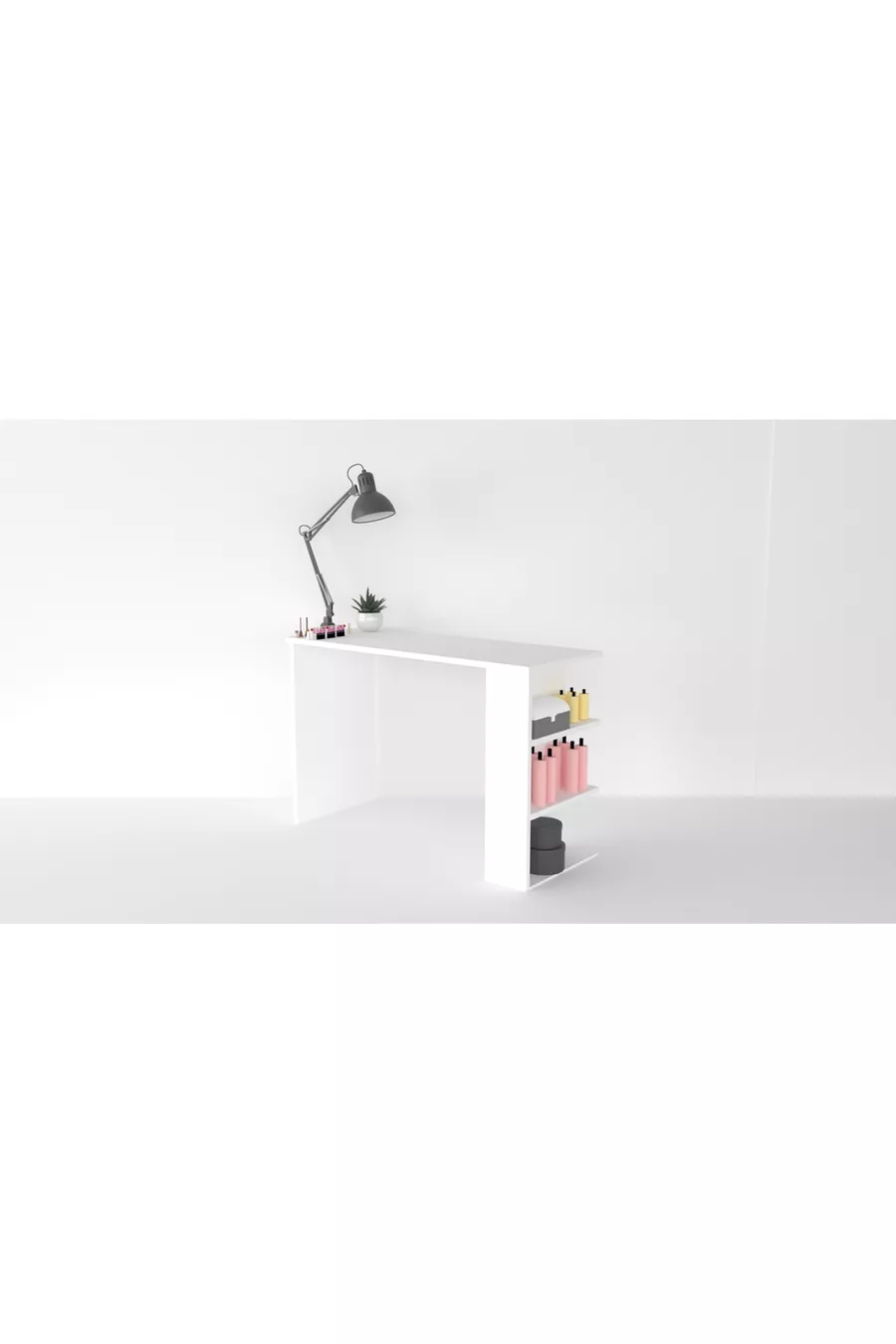 Table de manucure Nihal, table pour ongles en gel, table de maquillage