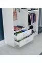 Gm  Diva Armoire Blanche à 4 Portes et 2 Tiroirs avec Miroir