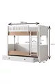 Lits superposés, Lit superposé Zenit avec lits gigognes 3 matelas confort