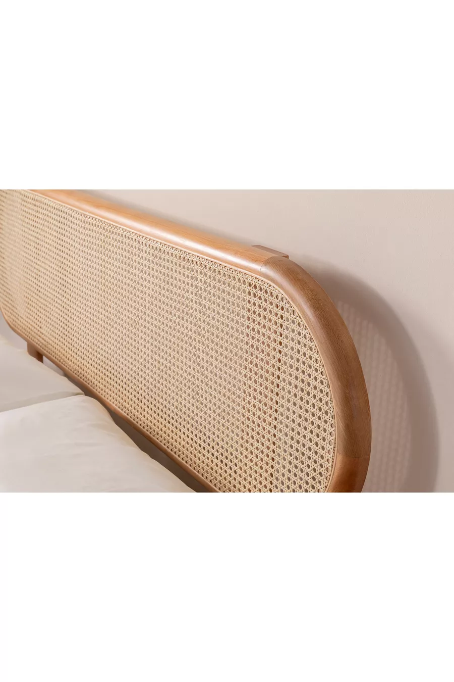 Artemis Tête de lit en bois naturel avec rampes de haute qualité
