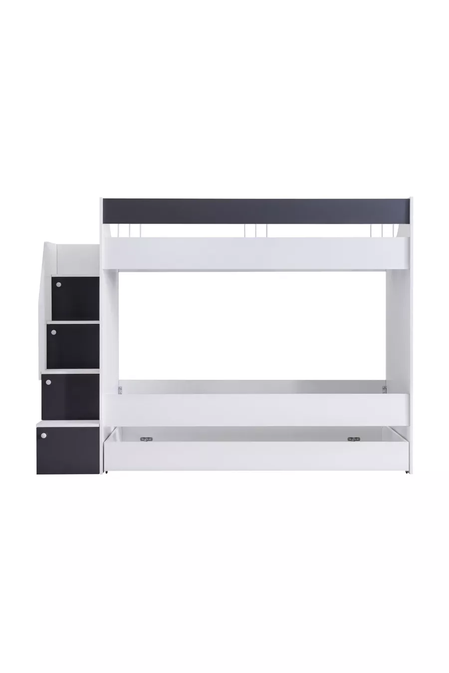 Lits superposés, Lit superposé Martin Yavrulu - Anthracite 2 matelas confort